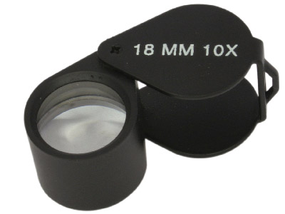 Loupe Black In Case X10            Magnification