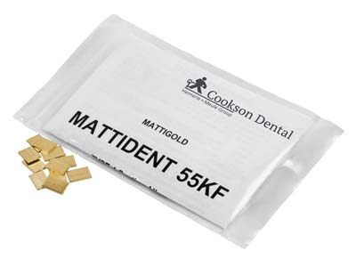 Mattident 55kf Stamped Pieces, 7mm X 10mm, In 1gm Pieces