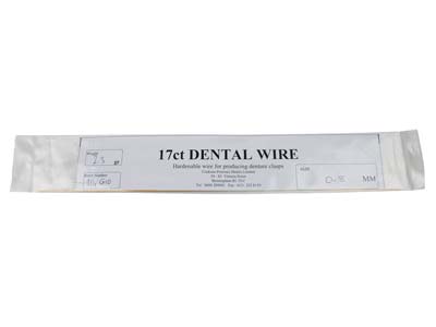 17ct Platinised Dental Wire 0.8mm  Diameter - Standard Image - 1