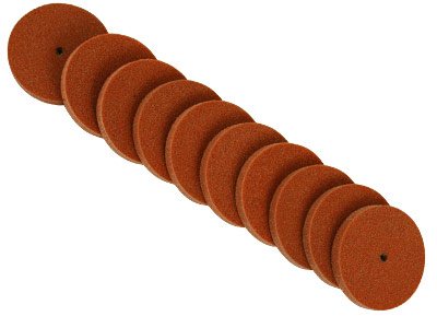 Airflex Polisher, Brownfine, Wheel 22 X 3mm, Pack of 10