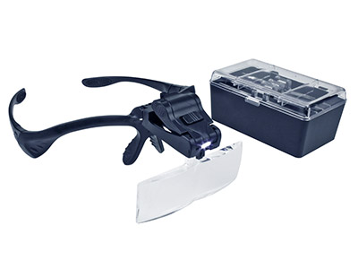 Lightweight Glasses And Headband   LED Magnifier - Standard Image - 1