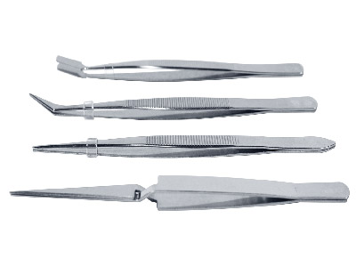 Tweezer Set- 4 Piece, Stainless    Steel