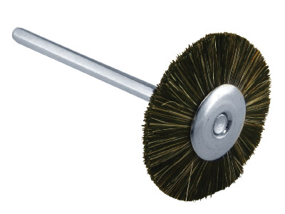 Medium Soft Grey Bristle Wheel -   21mm - Standard Image - 1