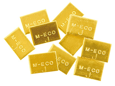 Mattieco J Stamped Pieces, 7mm X   10mm, In 1gm Pieces - Standard Image - 3