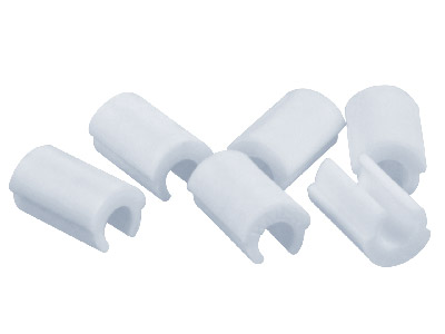 Hader Bar Female Retention Clips - White-light, Nylon 6