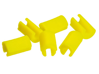 Hader Bar Female Retention Clips - Yellow-moderate, Nylon 6 - Standard Image - 1