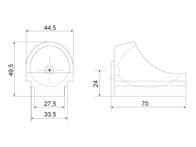 Nessor White Horizontal Crucible - Standard Image - 2