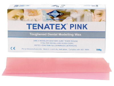 Kemdent Tenatex Toughened Wax Pink, 500gm